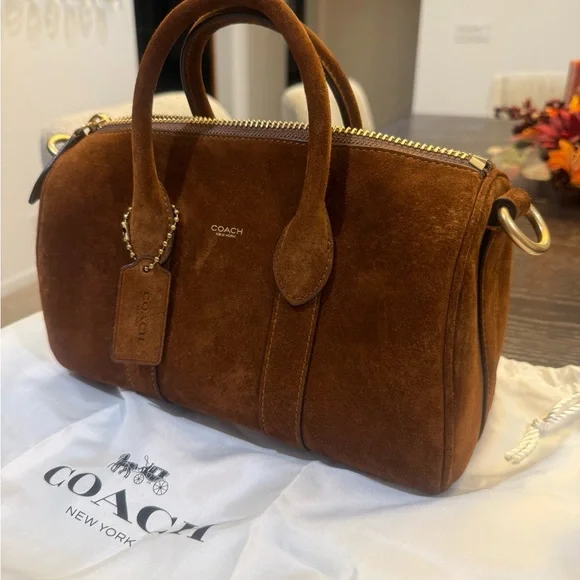 Coach Compass 25 Brown Suede - Picture 2 of 8